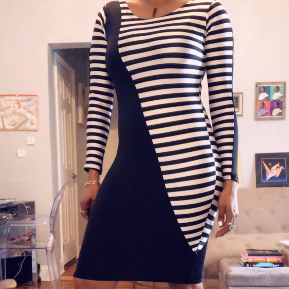 Striped Bodycon Dress